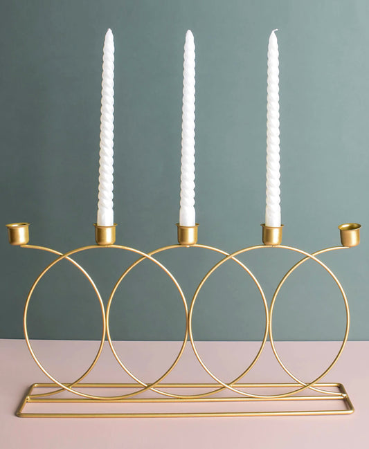 Golden Ring Candle Stand