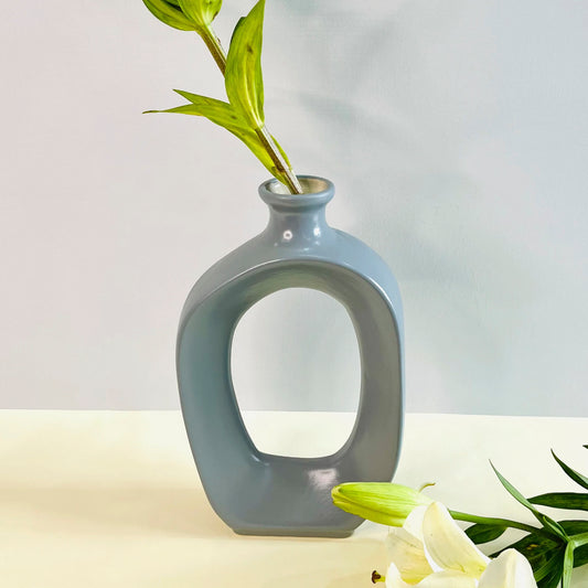 Gray Hole flower vase