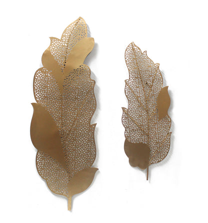 Golden Banana Leaf set of 2