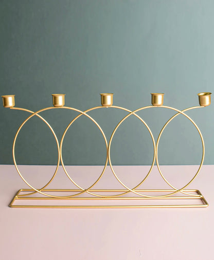 Golden Ring Candle Stand