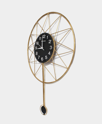 Candy Star Black Gold Wall Clock