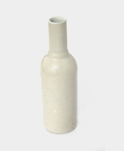 Ceramic 3 Shape Bottle vase (Beige)