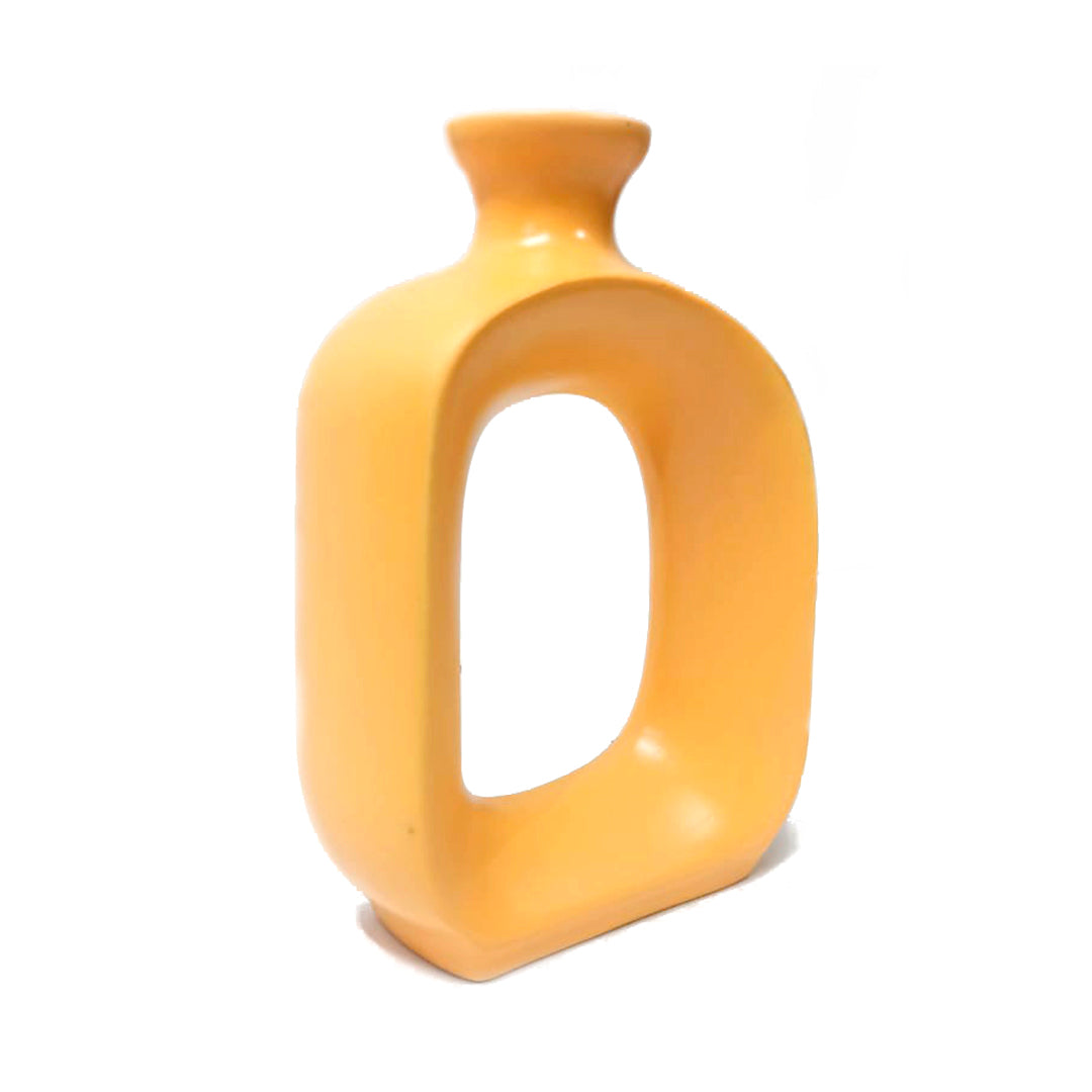 Yellow Hole Flower Vase