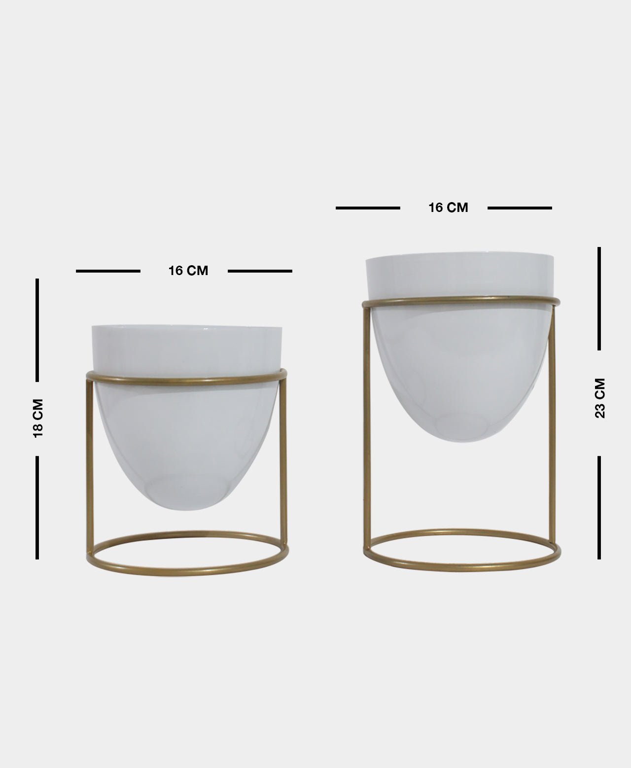 Metal FLower Pot (Set 2)