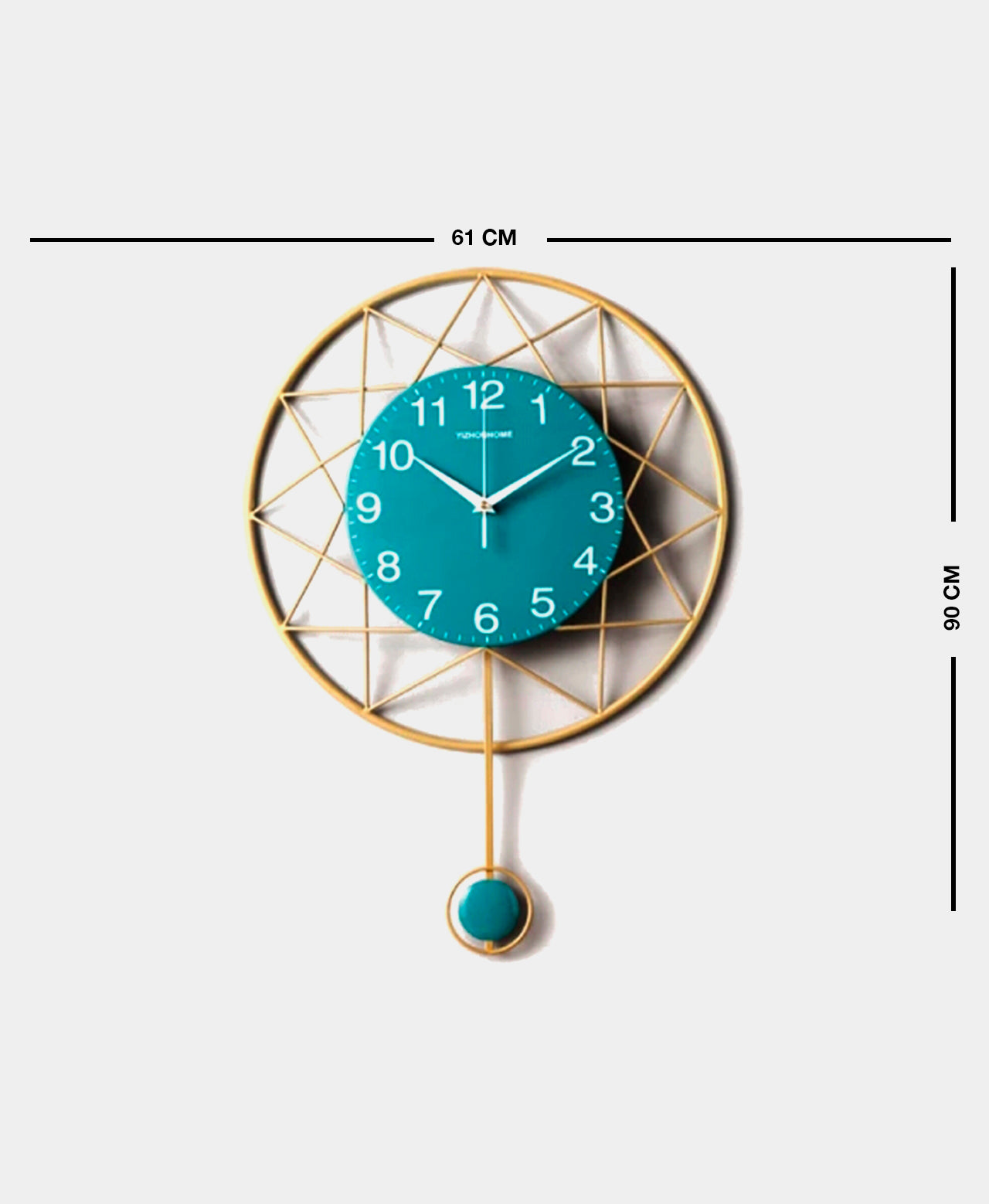 Candy Star Torquise Wall Clock