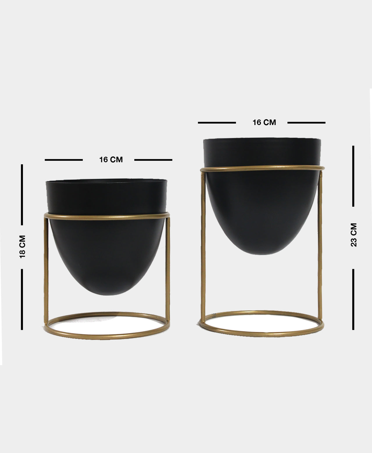 Metal FLower Pot (Set 2)