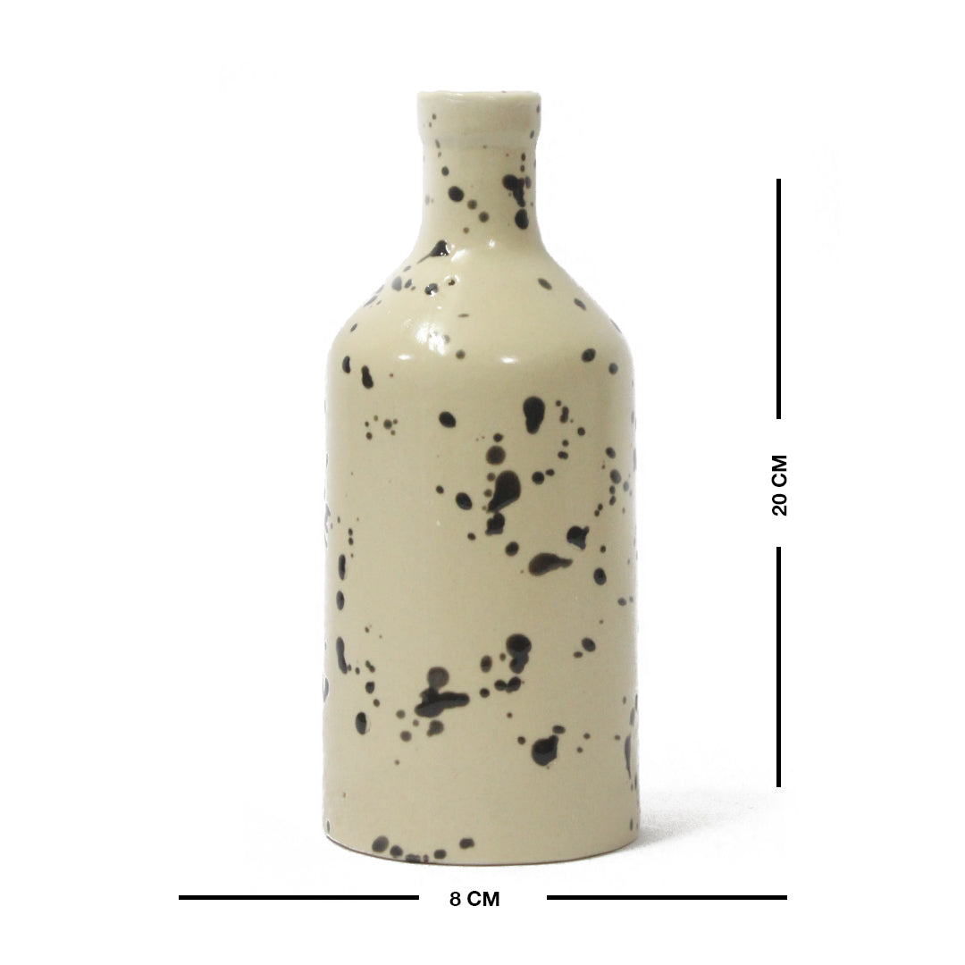 Black & White Ceramic Bottle Vase