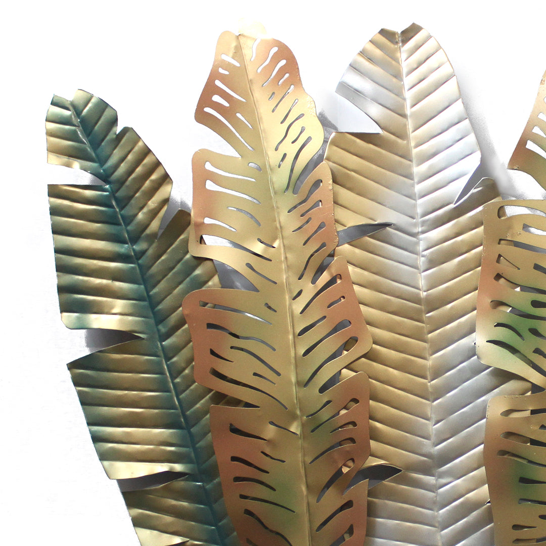 6 Banana Leaf Metal Wall Art