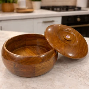 Luxury Handcrafted Wooden Roti Box for Chapati Storage