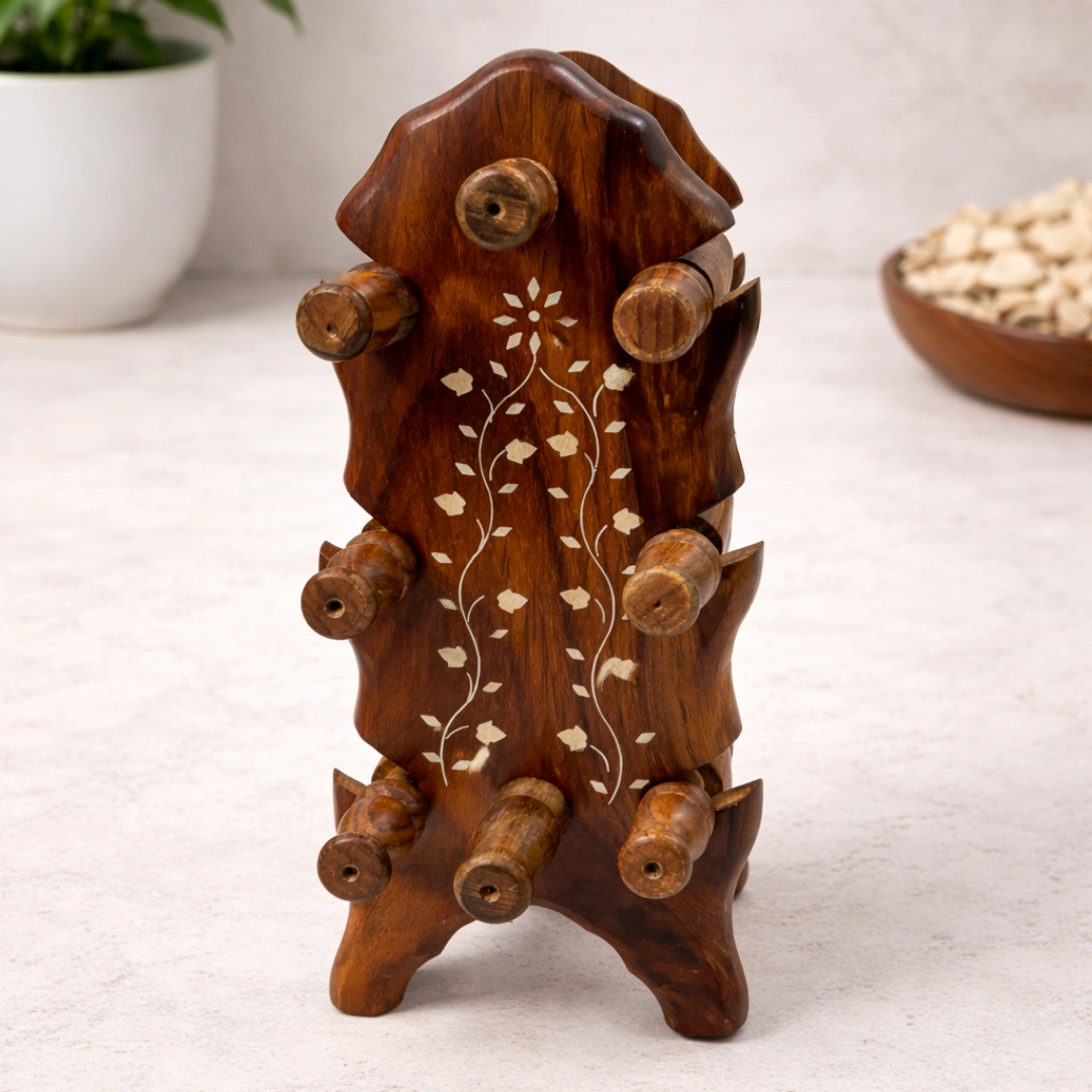 Premium Handcrafted Wooden Bangle Rack / Bangle Stand - Image 4
