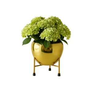 Golden Metal Planter Pot Round – (Golden 1)