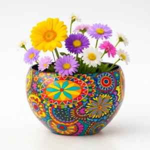 Metal Mandala Flower Planter (Mandala Fusion 2)