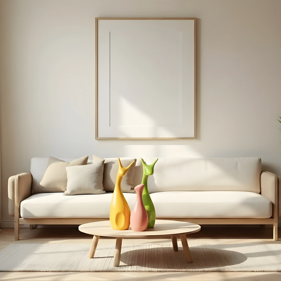 Nestloom Decor Lucky Deer Family – Piano Finish Ceramic (Yellow, Pink, Green - Set of 3) - Image 3