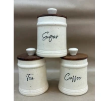 Tea Coffee Sugar Jar Set (3pcs) photo review