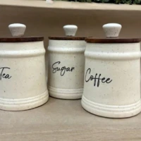 Tea Coffee Sugar Jar Set (3pcs) photo review