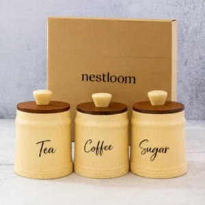 Tea Coffee Sugar Jar Set (3pcs)