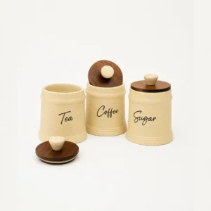 Tea Coffee Sugar Jar Set (3pcs)