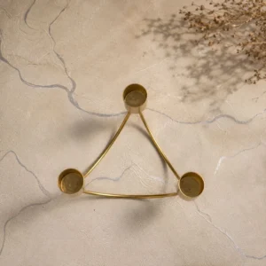 Decovia Creation 3-Arm Arch Metal Taper Candlestick Holder