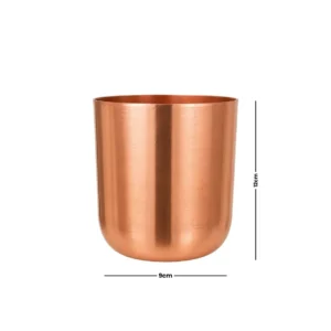 Handcrafted Smooth Polished Copper Metal Planter Pot